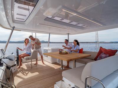 IRIS, a Lagoon 55 catamaran at Palma de Mallorca, Spain