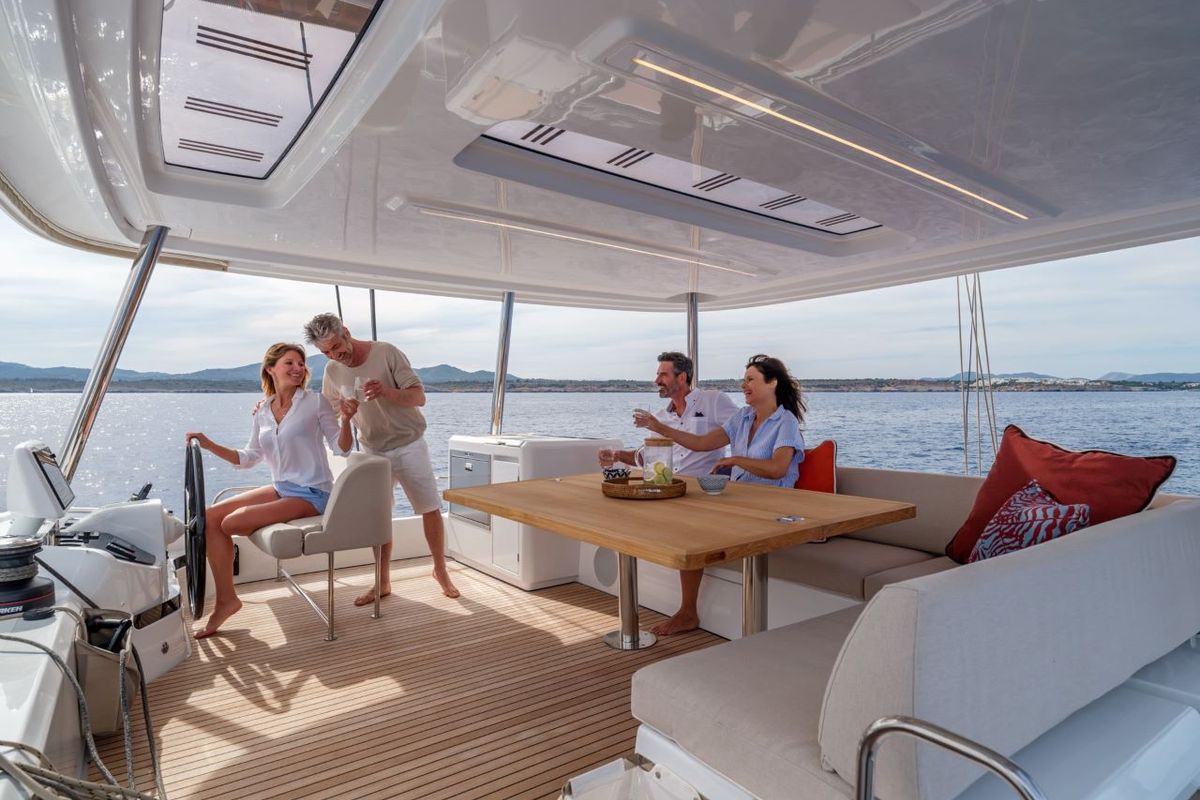 IRIS, a Lagoon 55 catamaran at Palma de Mallorca, Spain