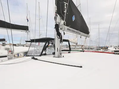 Deck of LANCELOT, a Lagoon 40 catamaran at Općina Sukošan, Croatia