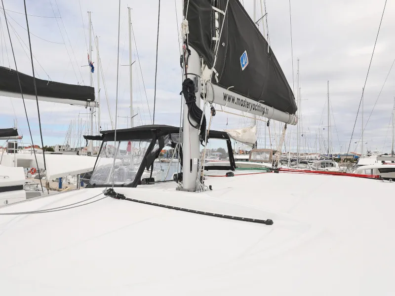 Deck of LANCELOT, a Lagoon 40 catamaran at Općina Sukošan, Croatia