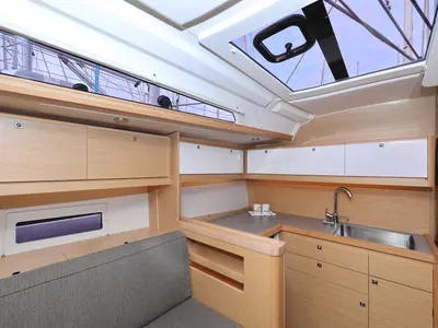 Galley of Seeadler, a Dufour 430 sailboat at Grad Vodice, Croatia