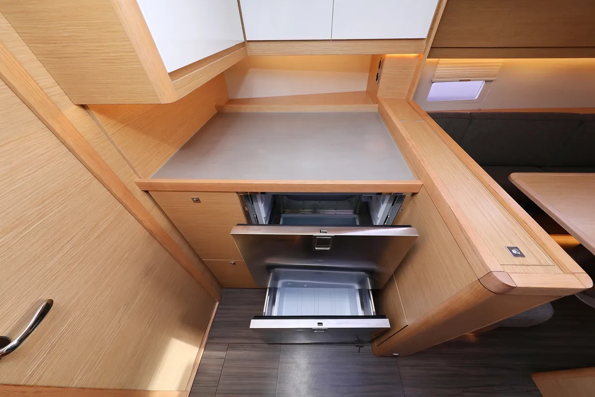 Galley of Seeadler, a Dufour 430 sailboat at Grad Vodice, Croatia