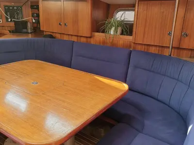 Salon of Maslina, a Elan 45 sailboat at Split, Croatia