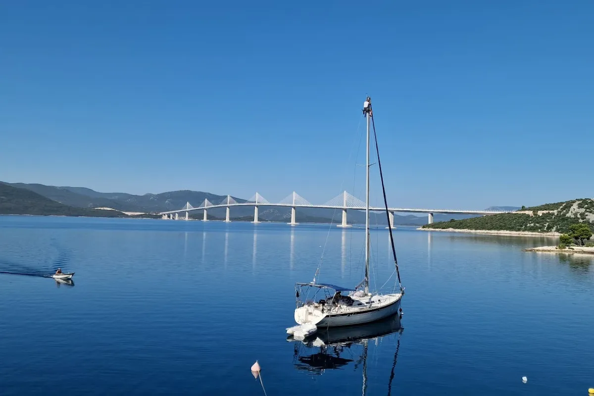 Exterior view of Maslina, a Elan 45 sailboat at Split, Croatia