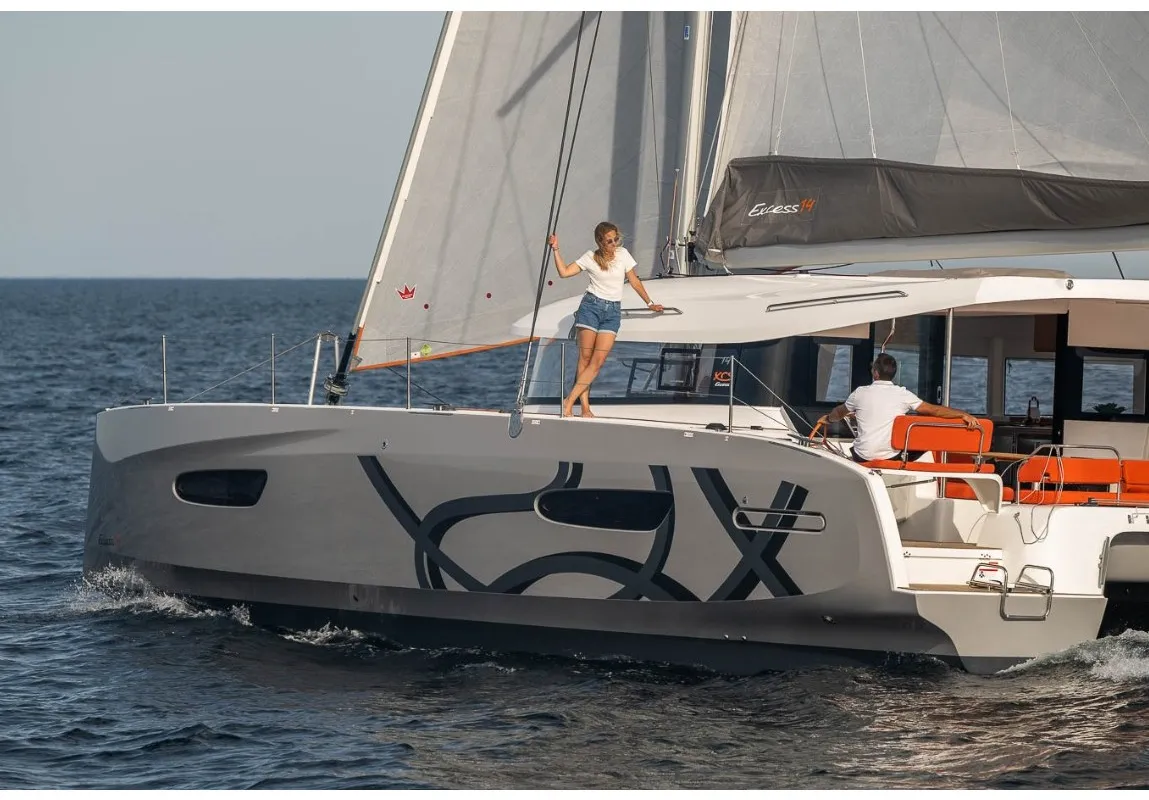 Exterior view of Comfort, a Excess 14 catamaran at Grimaud, France