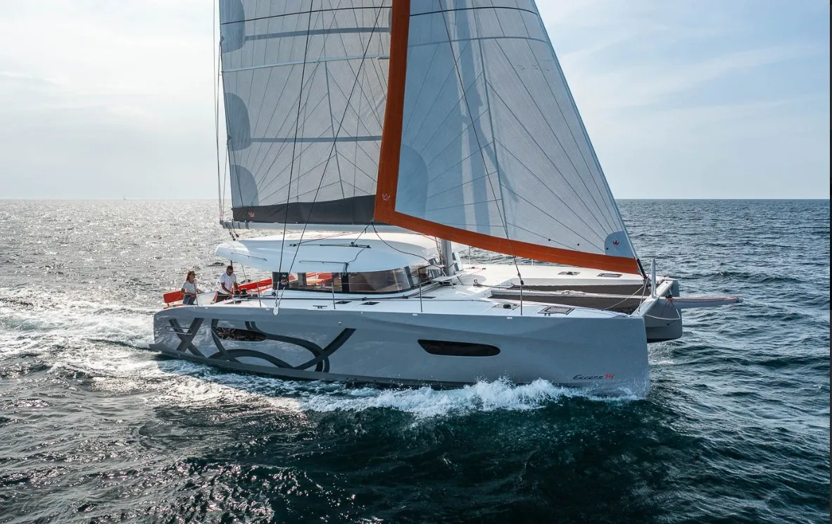 Exterior view of Comfort, a Excess 14 catamaran at Grimaud, France