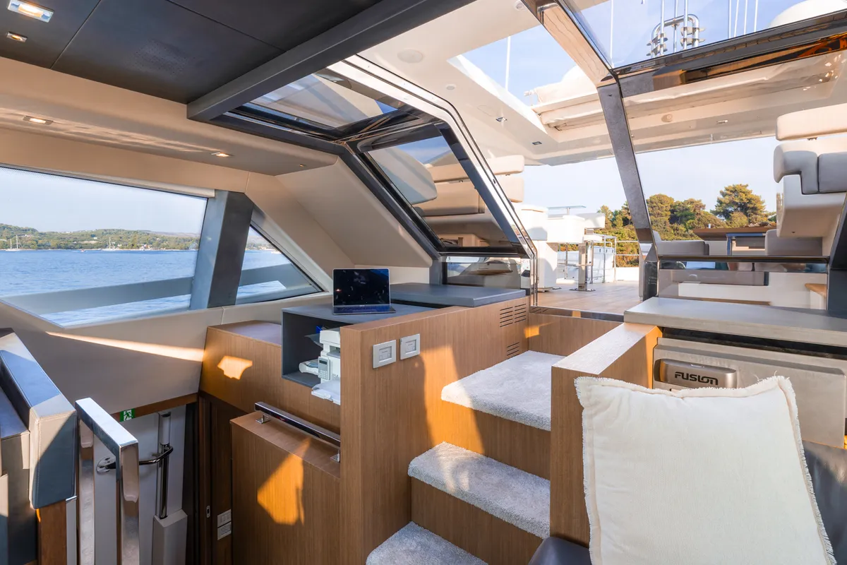 Salon of Morning Star, a Gulet Motoryacht motor yacht at Općina Rogoznica, Croatia