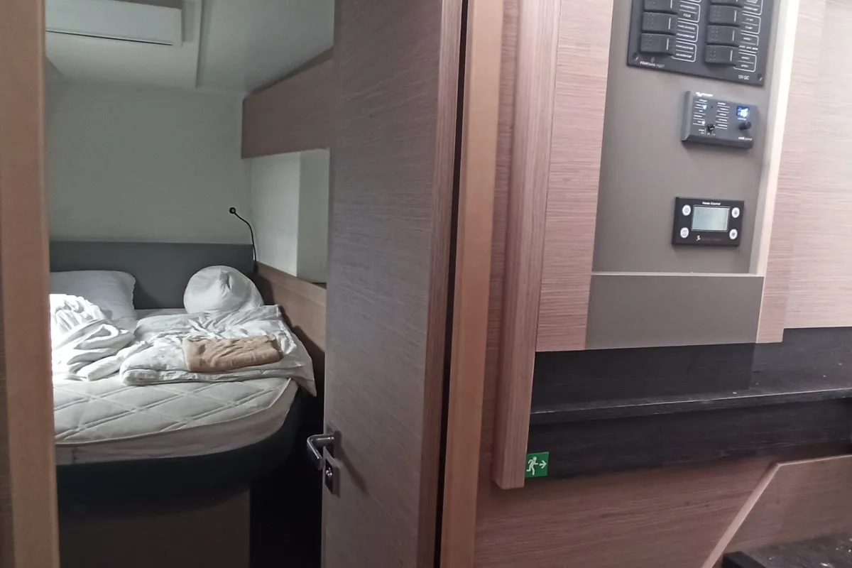 Cabin on Magic Summer, a Fountaine Pajot Astréa 42 catamaran at Seget Donji, Croatia