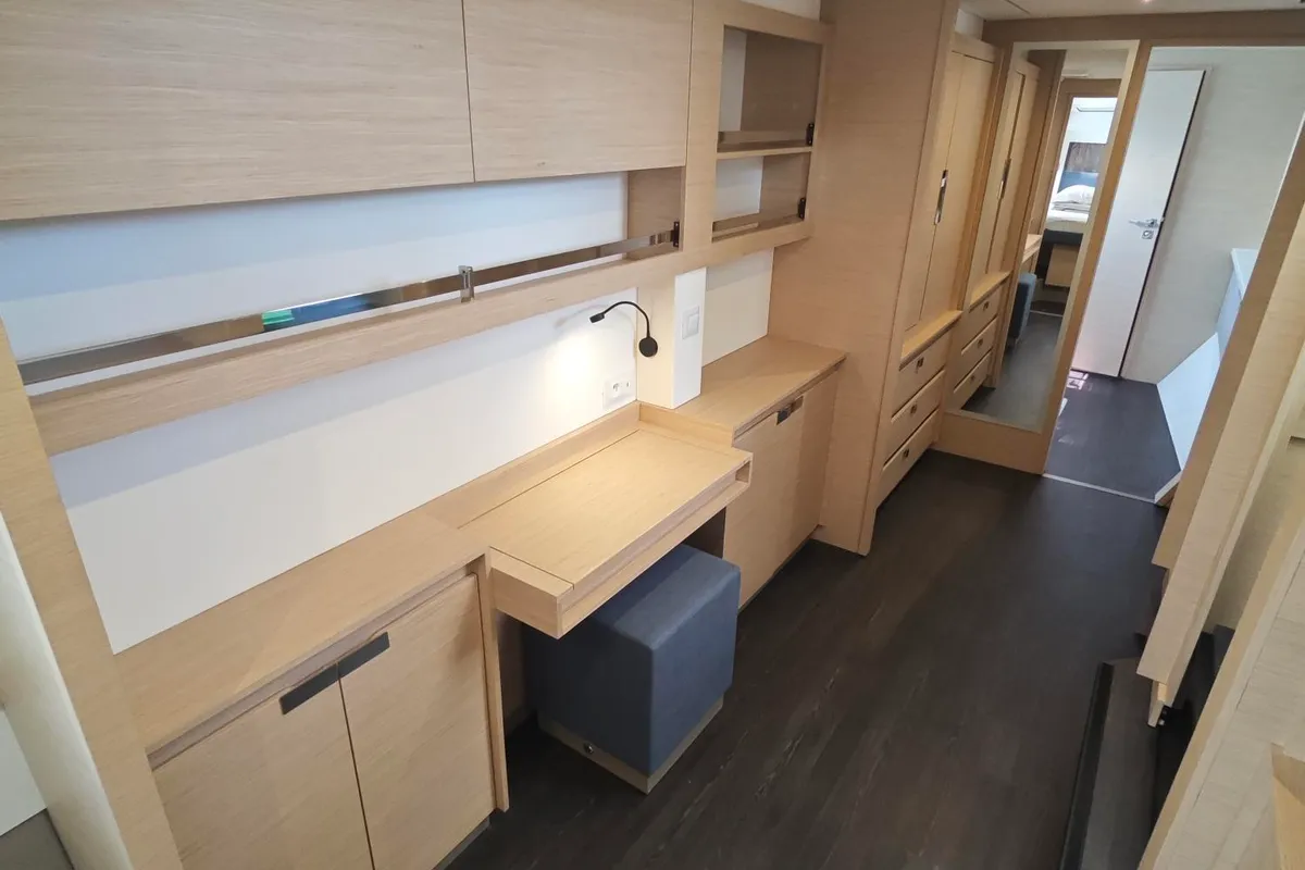 Cabin on Caramita, a Fountaine Pajot Elba 45 catamaran at Punat, Croatia