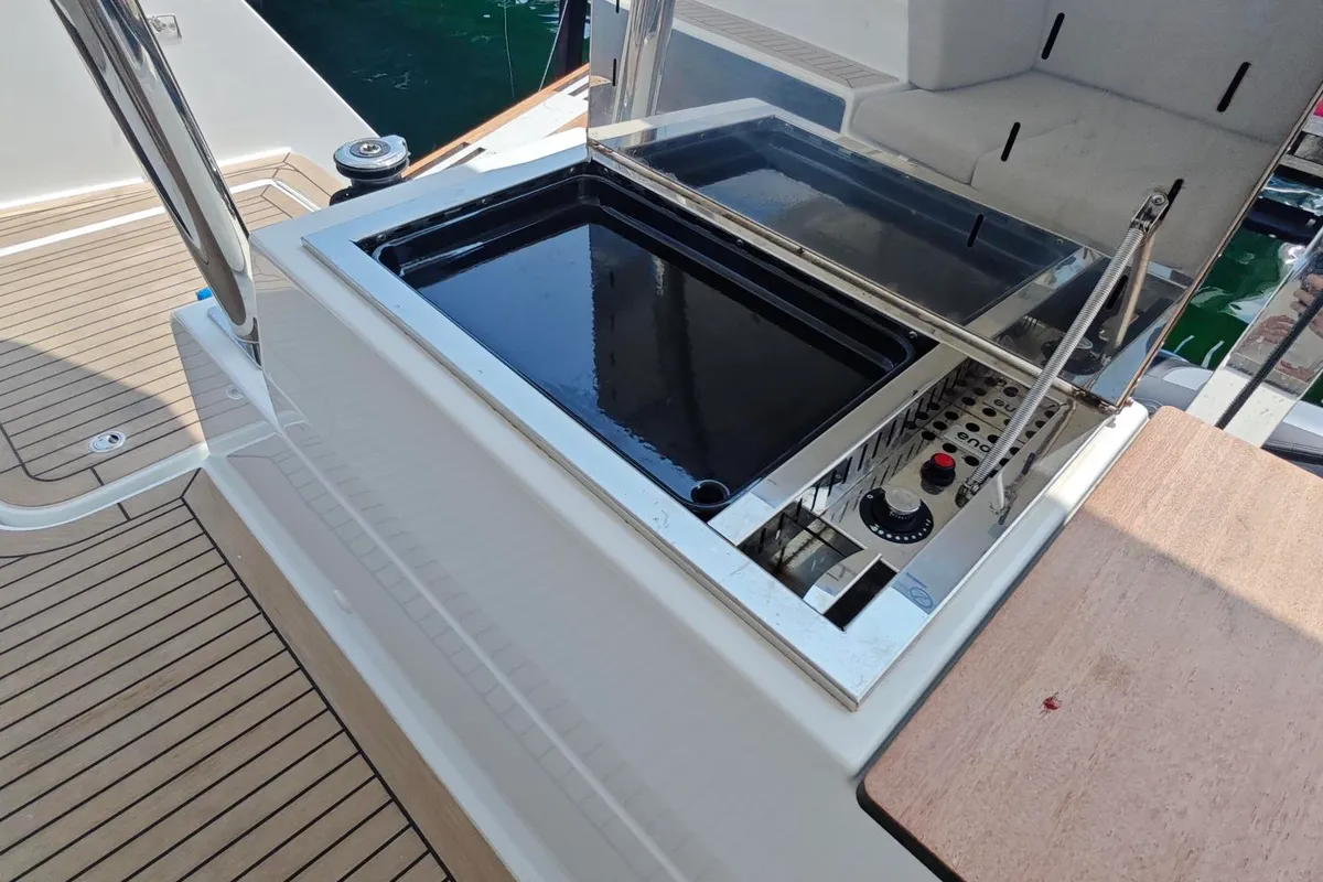 Caramita, a Fountaine Pajot Elba 45 catamaran at Punat, Croatia