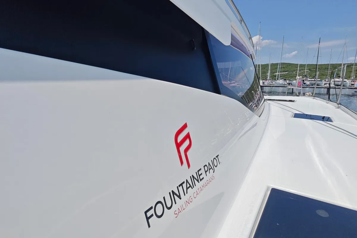 Caramita, a Fountaine Pajot Elba 45 catamaran at Punat, Croatia