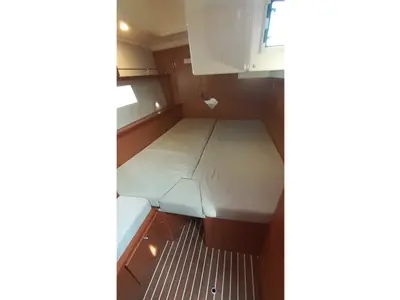 Cabin on MARIA, a Bavaria C45 sailboat at Olbia, Italy