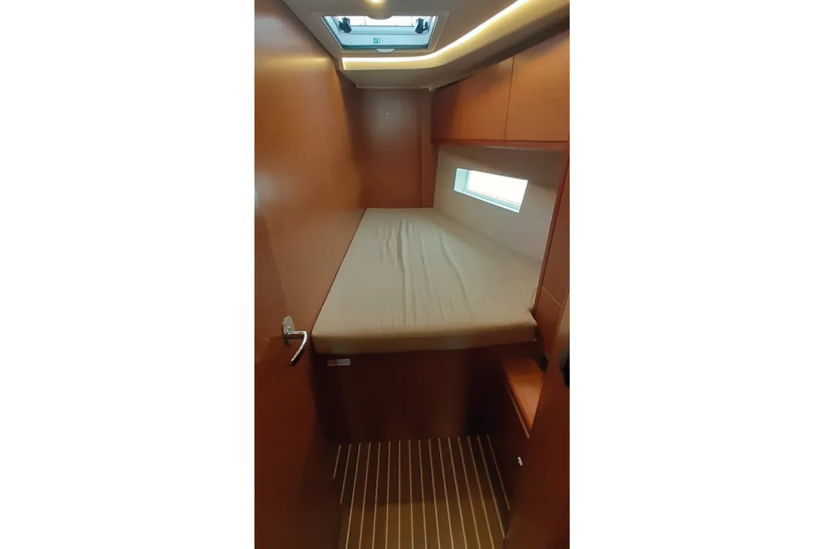 Cabin on MARIA, a Bavaria C45 sailboat at Olbia, Italy