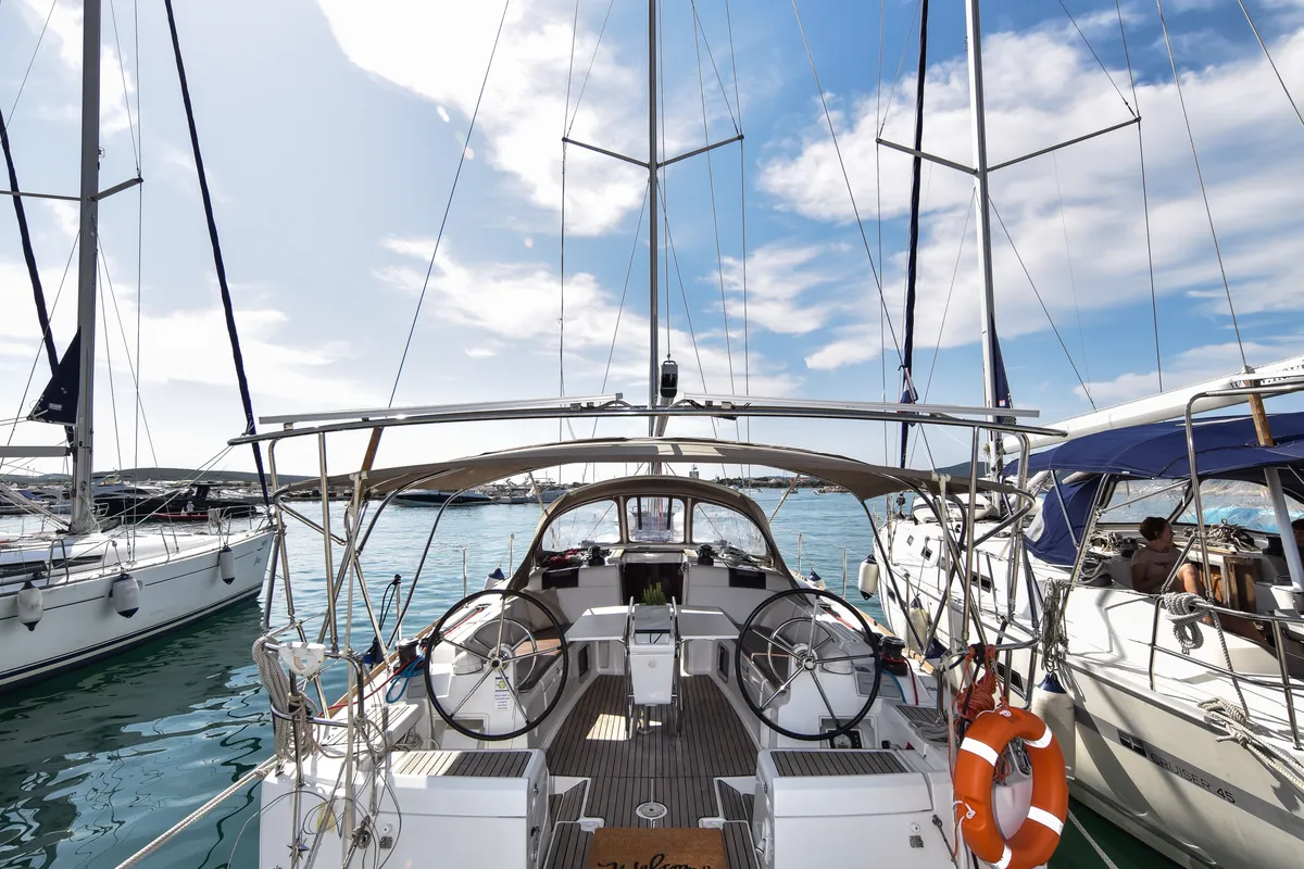 Pižulot, a Jeanneau Sun Odyssey 449 sailboat at Općina Sukošan, Croatia