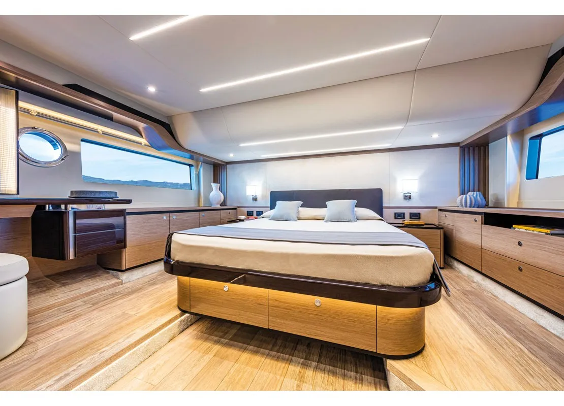 Cabin on KAIROS, a Absolute Yachts Navetta 52 motorboat at Općina Rogoznica, Croatia