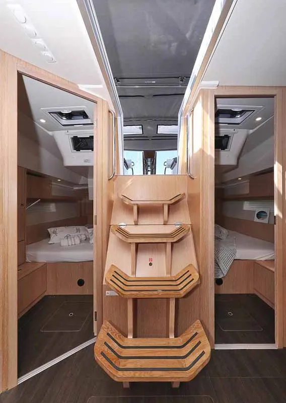 Cabin on A.HO.I. one, a Bavaria C45 Holiday sailboat at Grad Biograd na Moru, Croatia