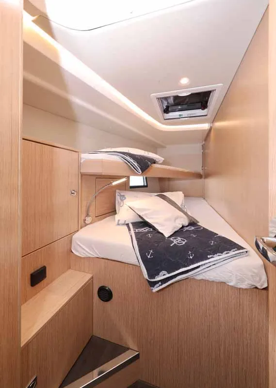 Cabin on A.HO.I. one, a Bavaria C45 Holiday sailboat at Grad Biograd na Moru, Croatia