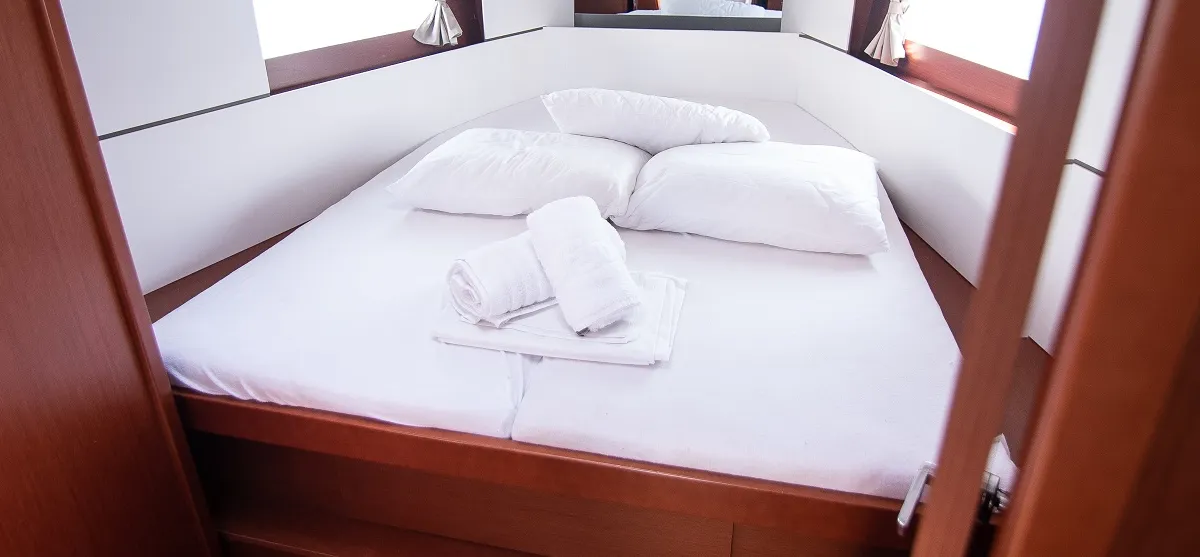Cabin on Marisa Sails 2025, a Beneteau Oceanis 38.1 sailboat at Municipal Unit of Lefkada, Greece