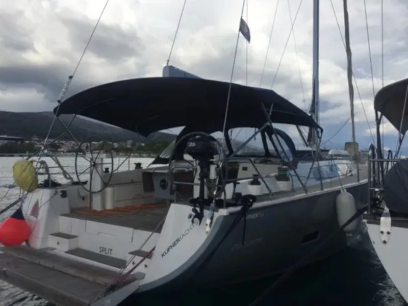 Exterior view of SAUTERNES, a D&D Kufner 54 sailboat at Grad Trogir, Croatia