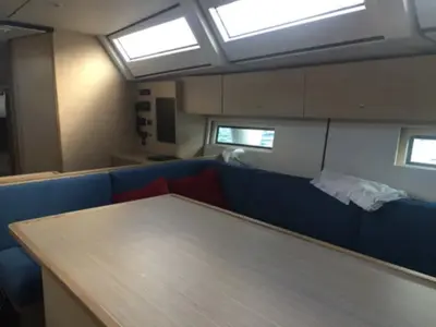 Salon of SAUTERNES, a D&D Kufner 54 sailboat at Grad Trogir, Croatia