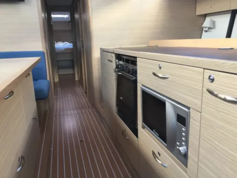 Galley of SAUTERNES, a D&D Kufner 54 sailboat at Grad Trogir, Croatia