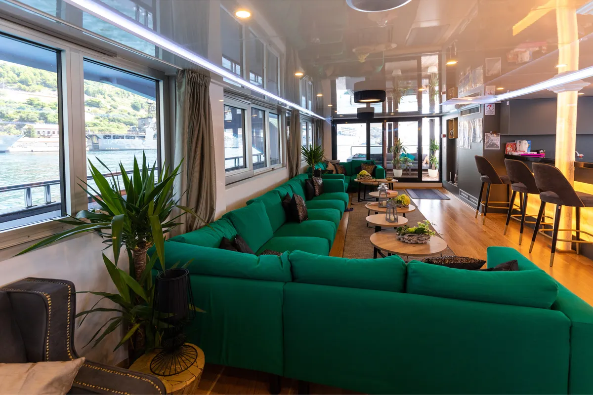 Salon of Antaris, a Gulet Luxury Motor Yacht motor yacht at Dubrovnik, Croatia