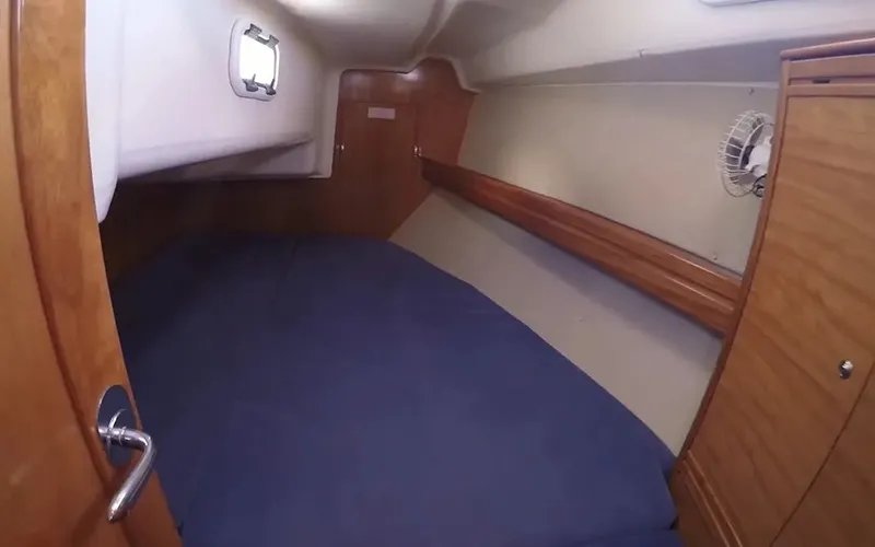 Cabin on Evi, a Bavaria 34 sailboat at Municipal Unit of Lefkada, Greece
