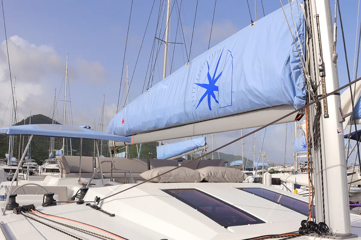 Limin'_X, a Fountaine Pajot Elba 45 catamaran at Road Town, British Virgin Islands