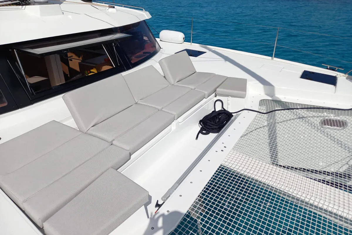 Limin'_X, a Fountaine Pajot Elba 45 catamaran at Road Town, British Virgin Islands