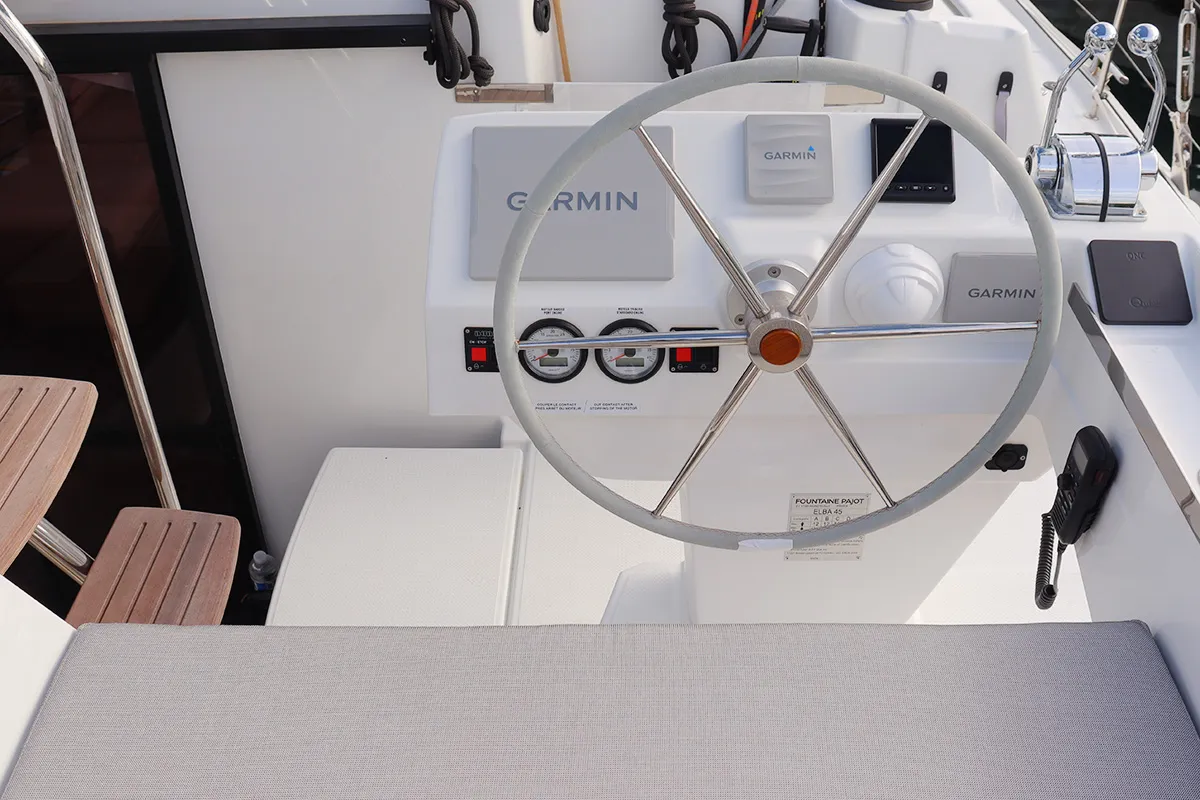 Limin'_X, a Fountaine Pajot Elba 45 catamaran at Road Town, British Virgin Islands
