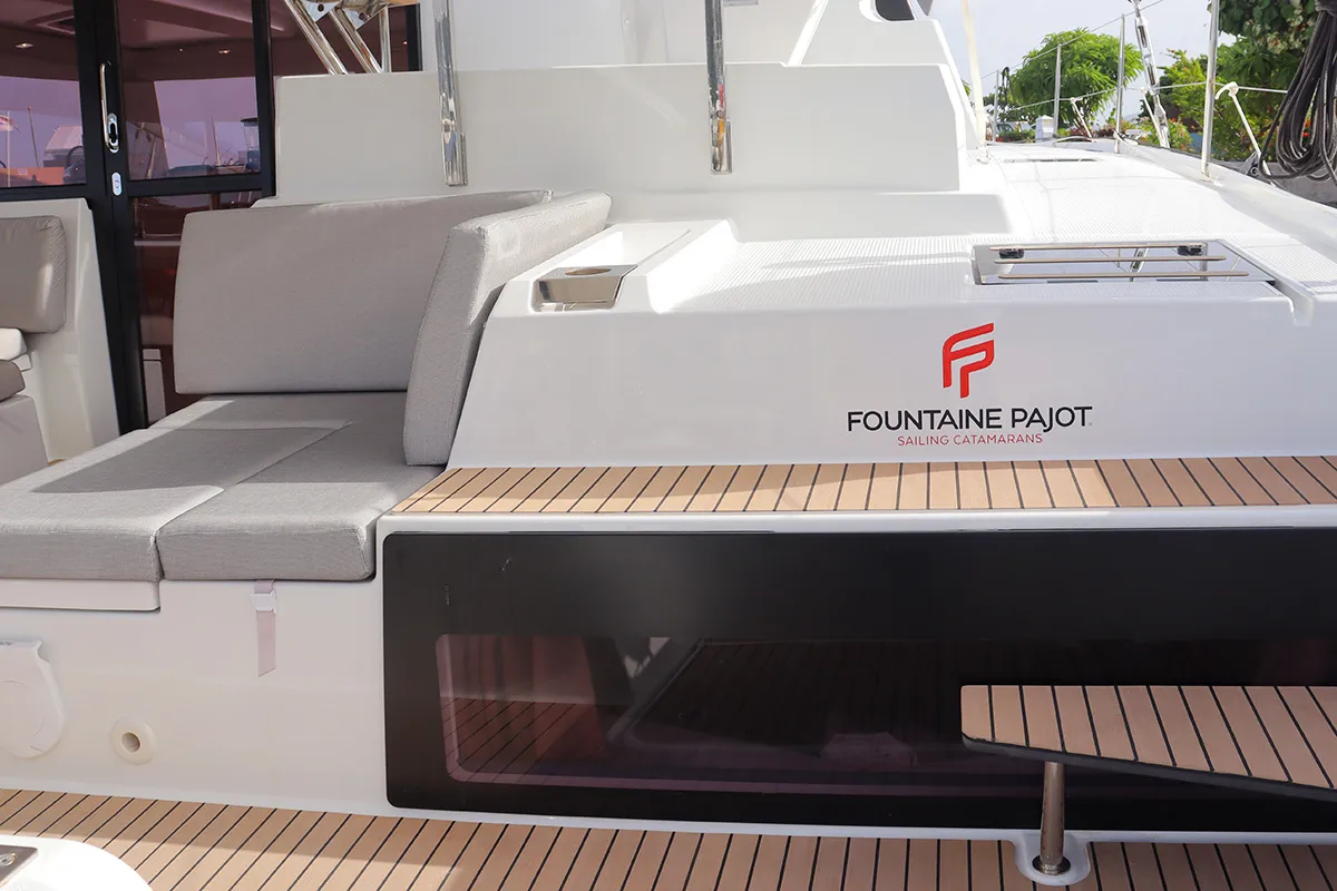 Limin'_X, a Fountaine Pajot Elba 45 catamaran at Road Town, British Virgin Islands