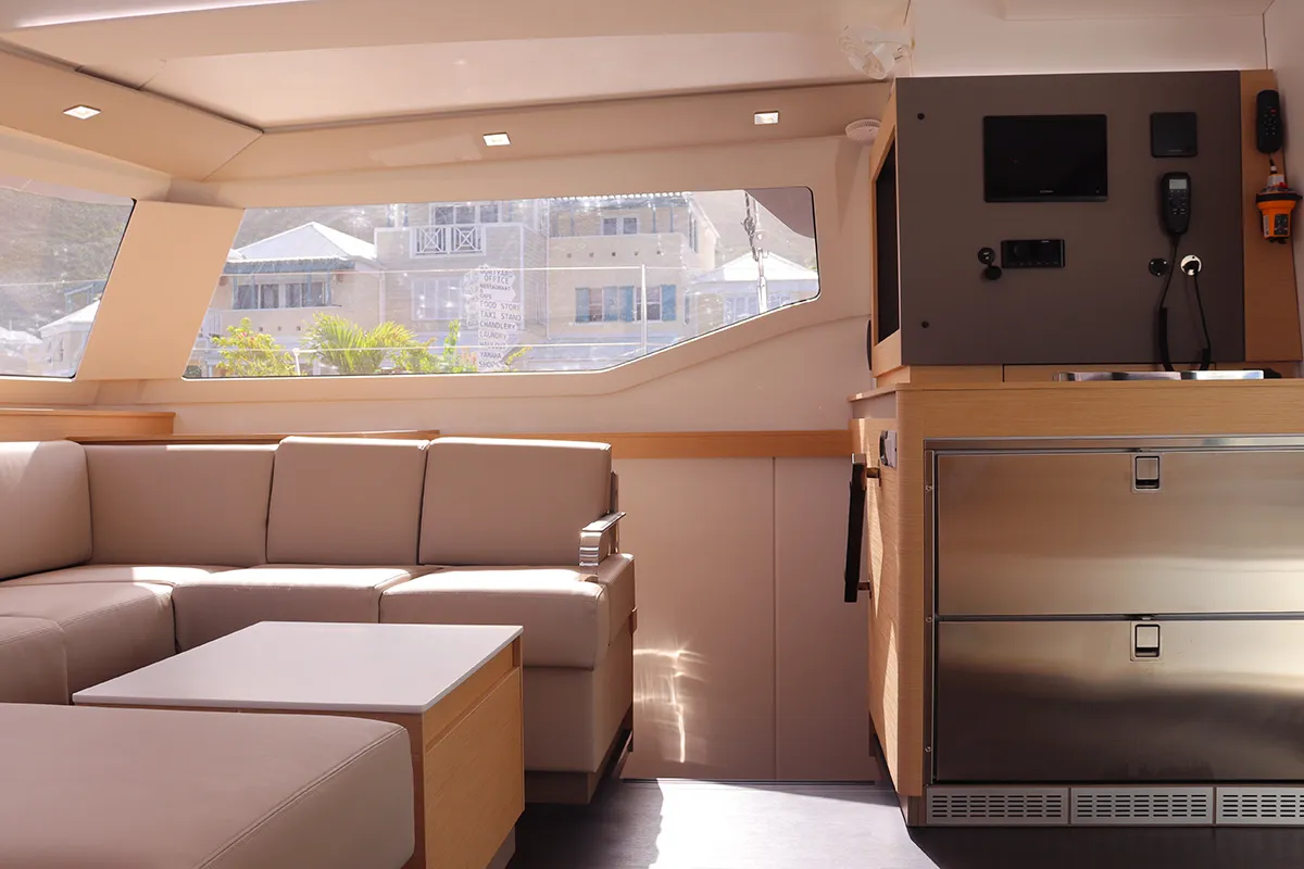Limin'_X, a Fountaine Pajot Elba 45 catamaran at Road Town, British Virgin Islands