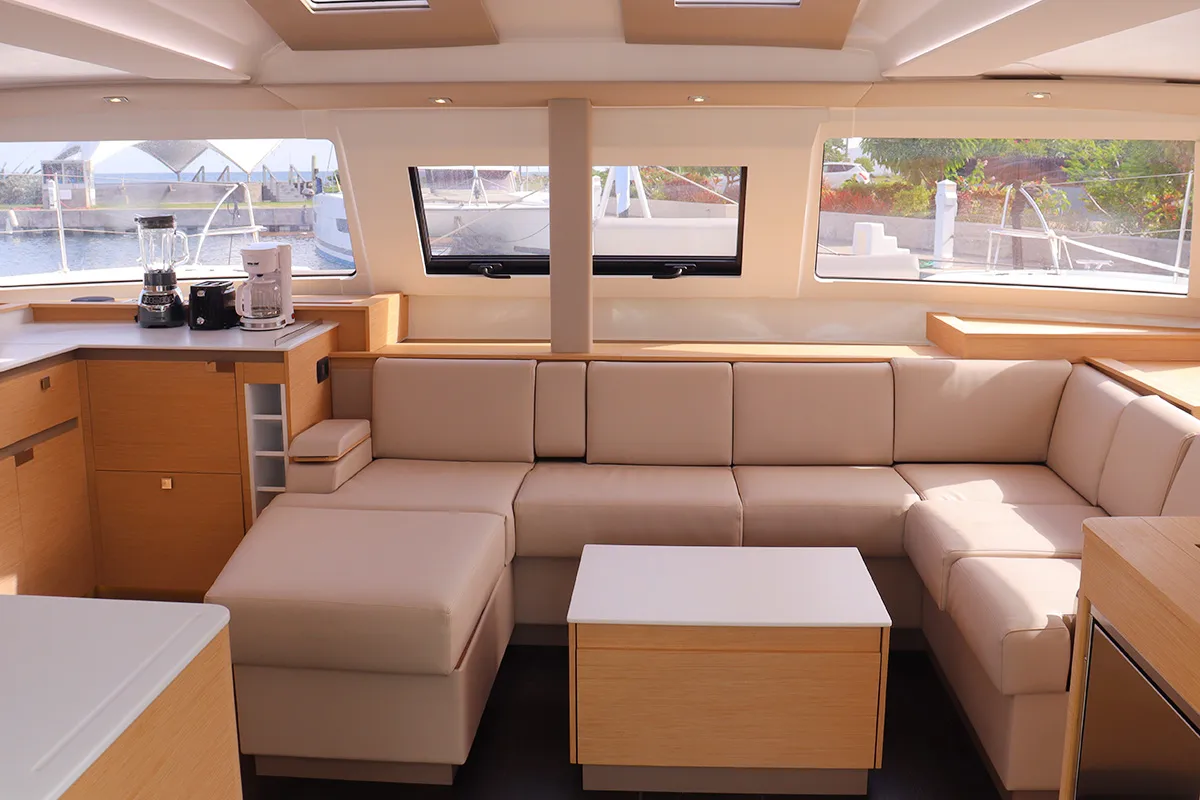 Limin'_X, a Fountaine Pajot Elba 45 catamaran at Road Town, British Virgin Islands