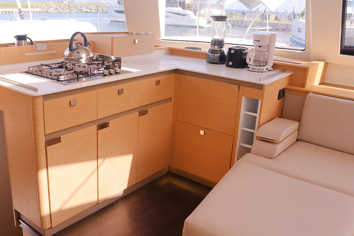 Limin'_X, a Fountaine Pajot Elba 45 catamaran at Road Town, British Virgin Islands