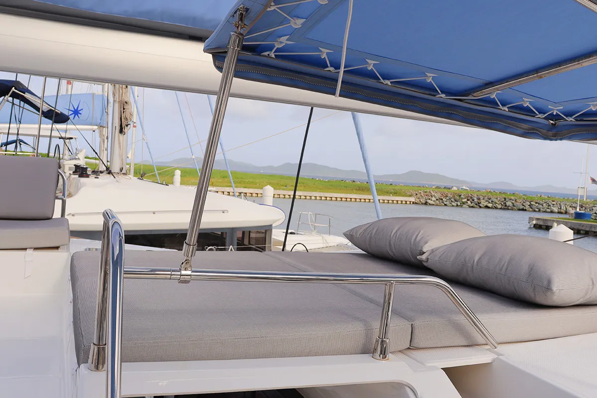 Limin'_X, a Fountaine Pajot Elba 45 catamaran at Road Town, British Virgin Islands