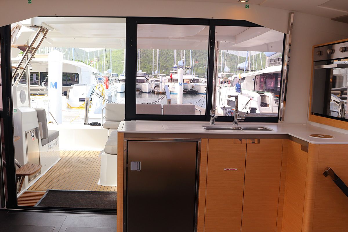 Limin'_X, a Fountaine Pajot Elba 45 catamaran at Road Town, British Virgin Islands