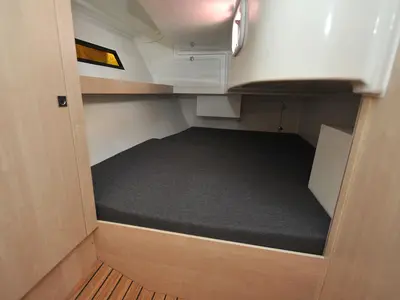 Cabin on Teuta, a Cobra 38 sailboat at Grad Biograd na Moru, Croatia