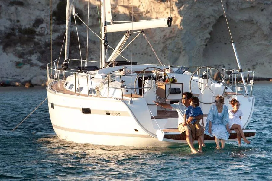 Exterior view of Star Fabian, a Bavaria 40 Cruiser sailboat at Primošten, Croatia