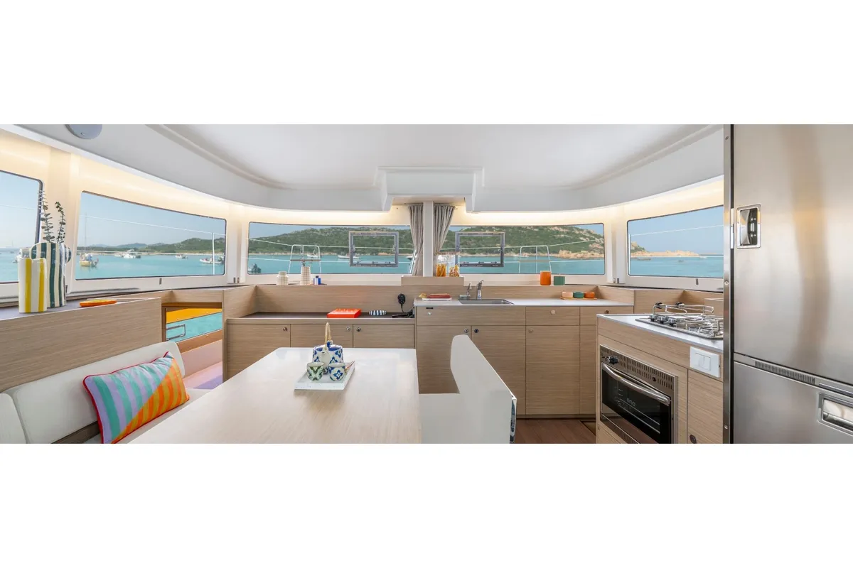 Galley of SARON, a Lagoon 38 catamaran at Municipal Unit of Lefkada, Greece