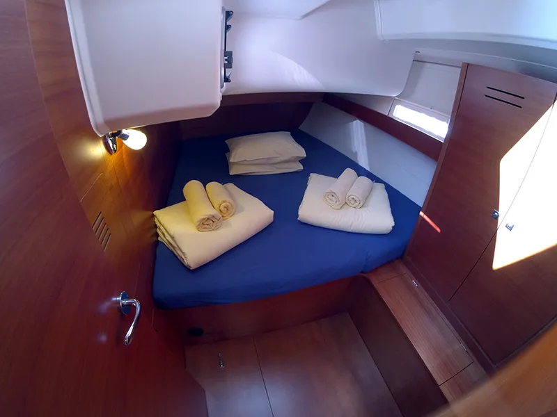 Cabin on Alba 1, a Dufour 460 GL sailboat at Grad Šibenik, Croatia
