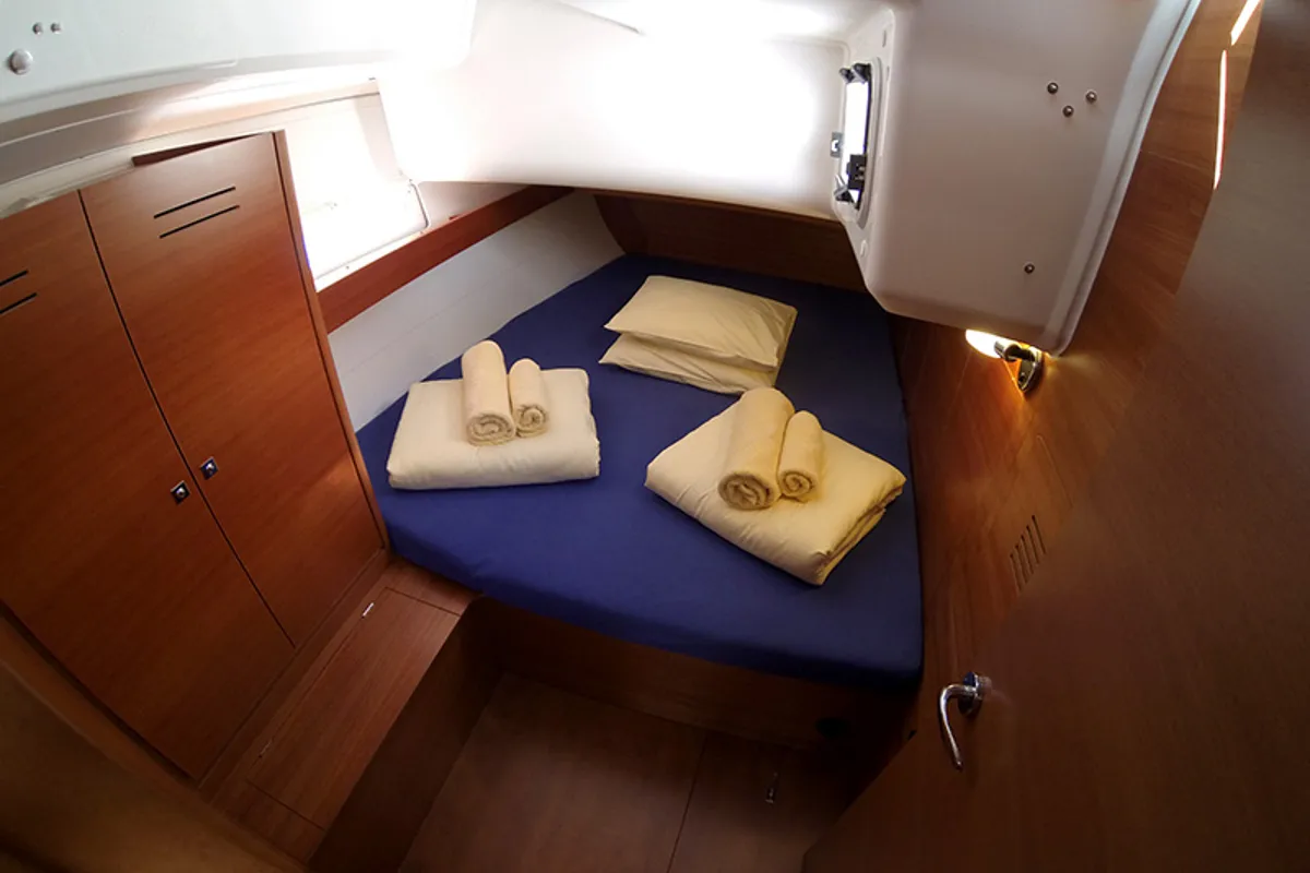 Cabin on Alba 1, a Dufour 460 GL sailboat at Grad Šibenik, Croatia