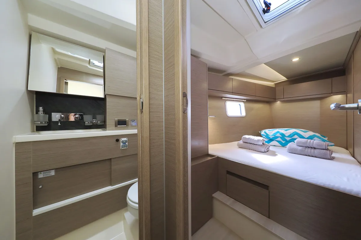 Cabin on Licence To Chill, a Hanse 508 sailboat at Grad Kaštela, Croatia