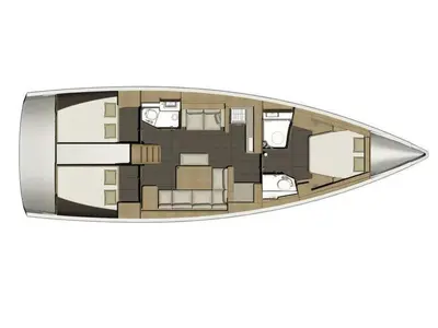 Fantasea, a Dufour 460 Grand Large sailboat at Lefkada, Greece
