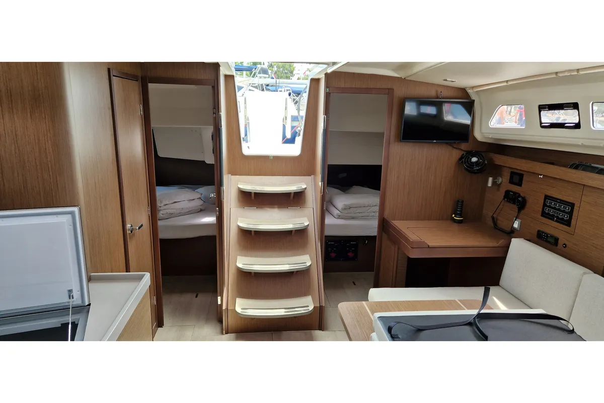 Salon of Sali, a Beneteau Oceanis 40.1 sailboat at Medulin, Croatia