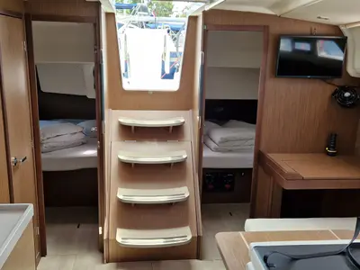 Salon of Sali, a Beneteau Oceanis 40.1 sailboat at Medulin, Croatia