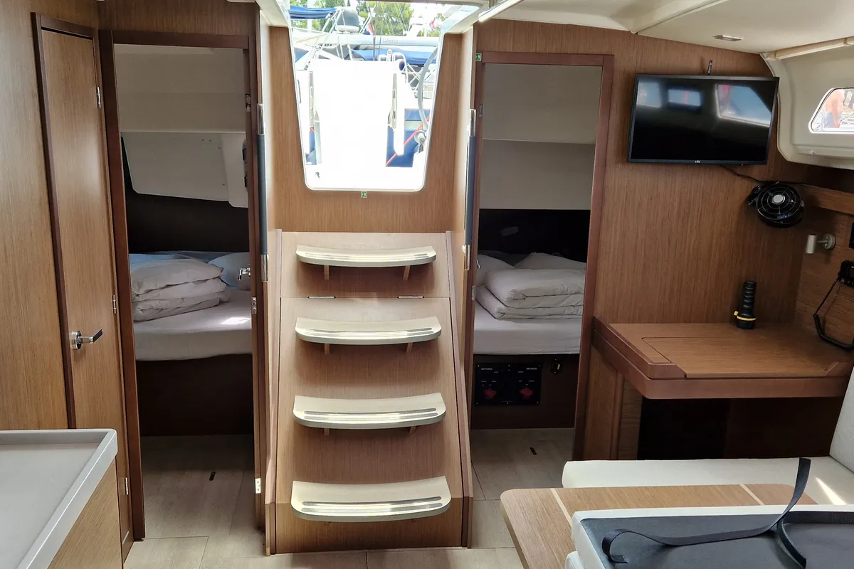 Salon of Sali, a Beneteau Oceanis 40.1 sailboat at Medulin, Croatia