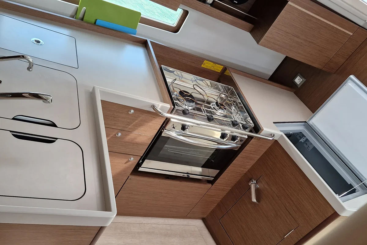 Galley of Sali, a Beneteau Oceanis 40.1 sailboat at Medulin, Croatia