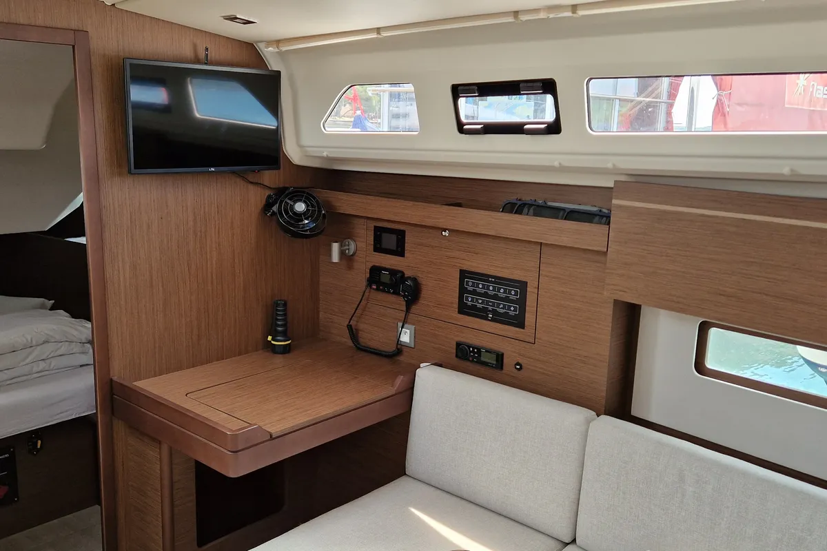 Salon of Sali, a Beneteau Oceanis 40.1 sailboat at Medulin, Croatia