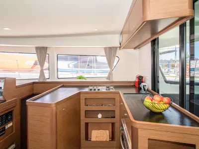 Galley of Ionas, a Lagoon 42 catamaran at Municipal Unit of Rhodes, Greece