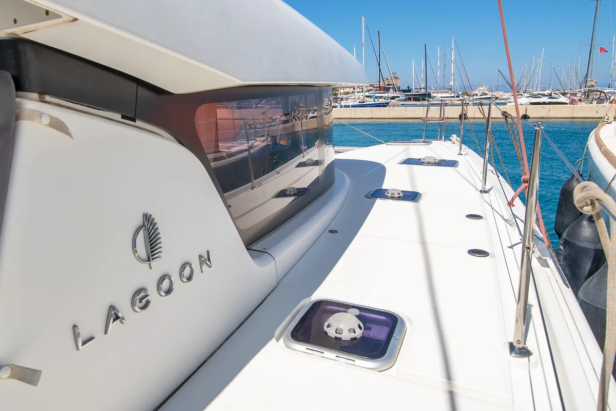 Ionas, a Lagoon 42 catamaran at Municipal Unit of Rhodes, Greece